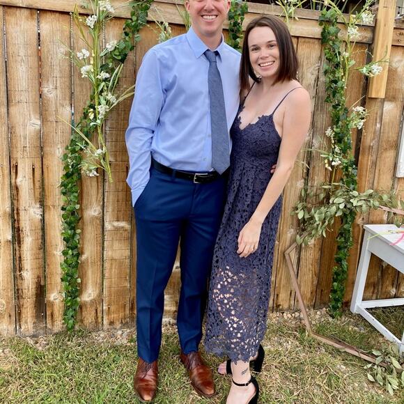 Astr The Label Lace A-Line Midi Dress Navy - Picture 6 of 12